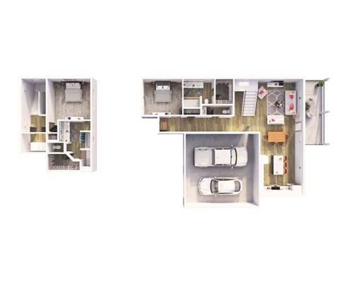 a floor plan of a house